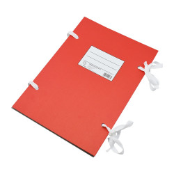 Szalagos irományfedél A4, 1m-es szalaggal Bluering® piros Író- irodaszer, papíráru Bluering