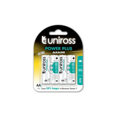 Elem AA ceruza LR6 tartós alkáli 4 db/csomag, Uniross