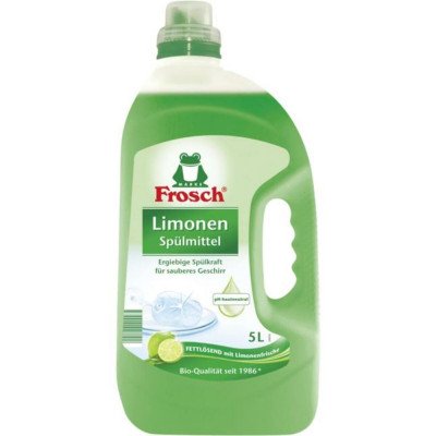Mosogatószer 5 liter kézi Frosch Zöld citrom Mosogatószer 5 liter kézi Frosch Zöld citrom