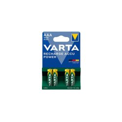 Elem tölthető akku AAA mikro 1000 mAH Power 4 db/csomag, Varta Elem, akkumulátor, töltő Varta