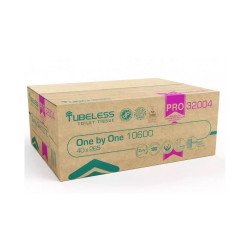 Toalettpapír 2 rétegű V hajtogatású 265 lap/csomag 40 csomag/karton Tubeless hófehér Iroda üzemeltetés, munkavédelem Tubeless