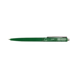 Golyóstoll 0,8mm, nyomógombos műanyag zöld test, Bluering® Z3, írásszín zöld Golyóstoll Bluering