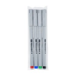 Rostirón, tűfilc permanent 0,4mm, F tender, 4 klf. szín Író- irodaszer, papíráru Egyéb