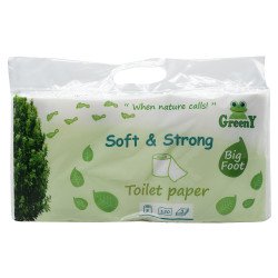 Toalettpapír 3 rétegű kistekercses 100% cellulóz 8 tekercs/csomag Soft & Strong_Greeny Iroda üzemeltetés, munkavédelem Greeny