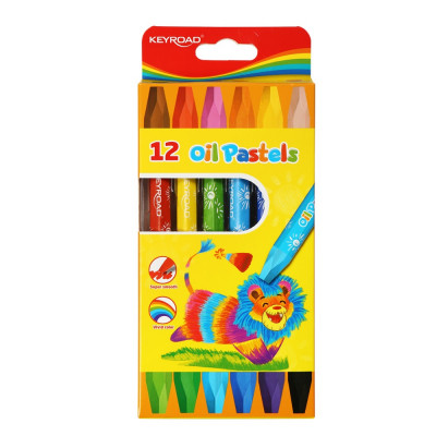 Kréta olajpasztell, 74 x 10 mm, 12 db/doboz, Keyroad Kréta olajpasztell, 74 x 10 mm, 12 db/doboz, Keyroad