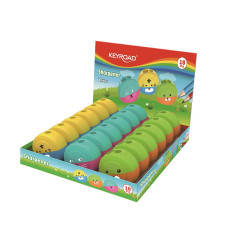 Hegyező, 2 lyukú, 18 db/display, Keyroad, Speedy Snail, vegyes színek Hegyező Keyroad