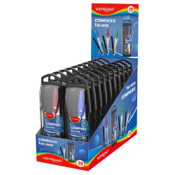 Körző, ceruzás, fém, Keyroad Smart, vegyes színek Író- irodaszer, papíráru Keyroad