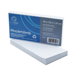 Pincértömb vonalas újrahasznosított 14x7,2x1,5 cm, ragasztott Bluering® Író- irodaszer, papíráru Bluering