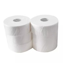 Toalettpapír 2 rétegű közületi átmérő: 23 cm 100 % cellulóz 150 m/tekercs 6 tekercs/karton_hófehér