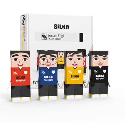 Radír, focisták, 20 db/display Silka Radír, focisták, 20 db/display Silka