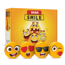 Radír, smile-kicsi, 36 db/display, Silka Író- irodaszer, papíráru Silka