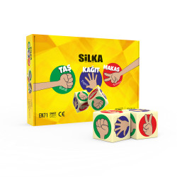 Radír, kő-papír-olló, 12 db/display, Silka Író- irodaszer, papíráru Silka