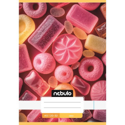 Füzet, A5, sima, 20-32, Cuki minták, 16 db/csomag Nebulo Író- irodaszer, papíráru Nebulo