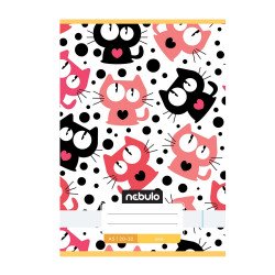 Füzet, A5, sima, 20-32, Cuki minták, 16 db/csomag Nebulo