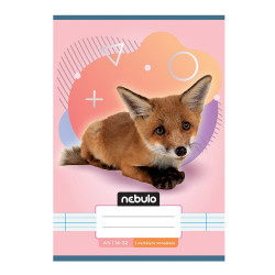 Füzet, A5, 1. osztályos vonalas, 14-32, Állatos minták, 16 db/csomag Nebulo