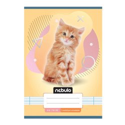 Füzet, A5, 2. osztályos vonalas, 16-32, Állatos minták, 16 db/csomag Nebulo