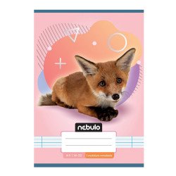 Füzet, A5, 2. osztályos vonalas, 16-32, Állatos minták, 16 db/csomag Nebulo