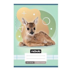 Füzet, A5, 2. osztályos vonalas, 16-32, Állatos minták, 16 db/csomag Nebulo