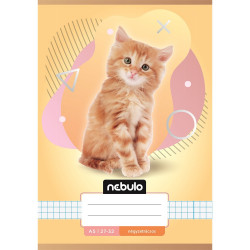 Füzet, A5, kockás, 27-32, Állatos minták, 16 db/csomag Nebulo