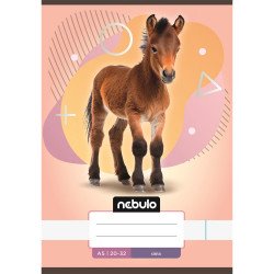 Füzet, A5, sima, 20-32, Állatos minták, 16 db/csomag Nebulo