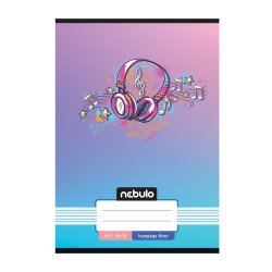 Füzet, A5, hangjegy, 36-16, Mix minták, 16 db/csomag Nebulo