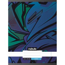 Füzet, A4, vonalas, 81-32, Xtreme minták, 12 db/csomag Nebulo