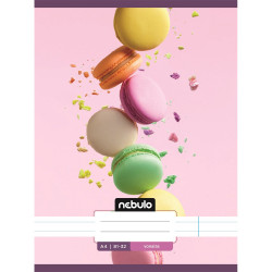 Füzet, A4, vonalas 81-32, L-Design minták, 12 db/csomag Nebulo