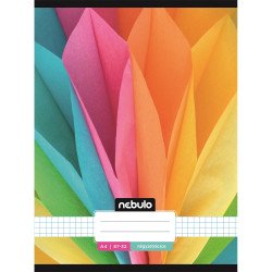 Füzet, A4, kockás, 87-32, L-Design minták, 12 db/csomag Nebulo