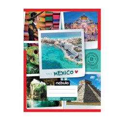 Füzet, A4, kockás, 87-32, ország-város minták, 12 db/csomag Nebulo