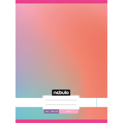 Füzet, A4, sima, 80-32, Monochrome és Gradient minták I., 12 db/csomag Nebulo Író- irodaszer, papíráru Nebulo