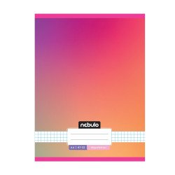 Füzet, A4, sima, 80-32, Monochrome és Gradient minták I., 12 db/csomag Nebulo