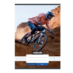 Füzet, A5, sima, 20-32, Vagány minták, 16 db/csomag Nebulo