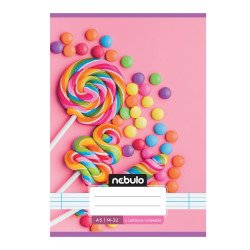 Füzet, A5, 1. osztályos vonalas, 14-32, Cuki minták, 16 db/csomag Nebulo