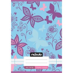 Füzet, A5, 1. osztályos vonalas, 14-32, Cuki minták, 16 db/csomag Nebulo