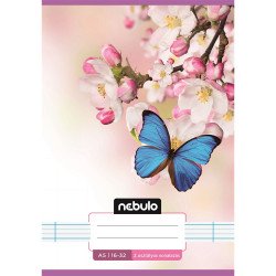 Füzet, A5, 2. osztályos vonalas, 16-32, Cuki minták, 16 db/csomag Nebulo Író- irodaszer, papíráru Nebulo