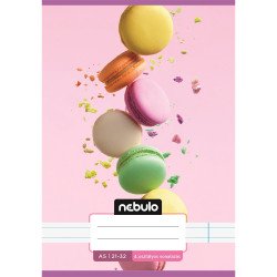 Füzet, A5, 4. osztályos vonalas, 21-32, Cuki minták, I., 16 db/csomag Nebulo