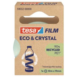 Ragasztószalag 19mmx10m irodai átlátszó újrahasznosított Tesa Eco & Crystal Javítás, ragasztás, csomagolás Tesa