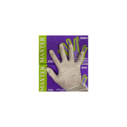 Gumikesztyű latex púderes M 100 db/doboz Maxter Gumikesztyű Maxter