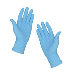Gumikesztyű nitril púdermentes XS 200 db/doboz Maxter kék Gumikesztyű Maxter