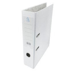 Iratrendező A4, 7,5cm, két oldalt PP borítás,lapraszerelt, Bluering® Premium fehér Iratrendező Bluering
