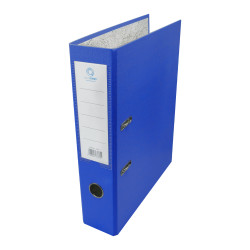 Iratrendező A4, 7,5cm, két oldalt PP borítás,lapraszerelt, Bluering® Premium kék Iratrendező Bluering