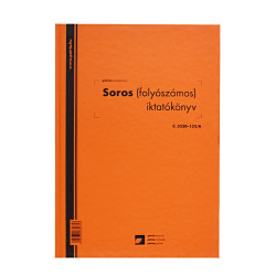 Soros iktatókönyv keményfedeles (folyószámos) A4, álló 100lap, C.5230-152/A Író- irodaszer, papíráru Egyéb