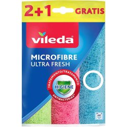 Törlőkendő mikroszálas 3D 3 db/csomag UltraFresh Vileda_F2173V Iroda üzemeltetés, munkavédelem Vileda háztartási