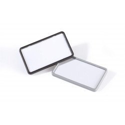 Névkitűző 40x75mm, mágnessel, 25 db/csomag, Durable Card fekete Író- irodaszer, papíráru Durable