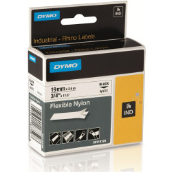 Feliratozógép szalag tartós Dymo 18483 12mmx5,5m ORIGINAL fekete/fehér Feliratozógép szalag Dymo