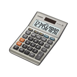 Számológép asztali 10 digit nagy, döntött kijelző Casio MS 100 FM ezüst Irodatechnika, kellékei Casio