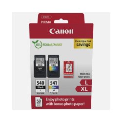 Canon PG540L + CL541XL tintapatron + 50 db GP501 10x15 fényes fotópapír multipack ORIGINAL Nyomtatók, másolók, kellékeik Canon
