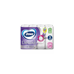 Toalettpapír 3 rétegű kistekercses 100 % cellulóz 24 tekercs/csomag Deluxe Zewa Levender Dreams Iroda üzemeltetés, munkavédelem Zewa