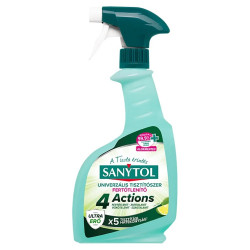 Fertőtlenítő hatású univerzális tisztítószer szórófejes 500 ml Lime Pure Sanytol_4 Actions Fertőtlenítő tisztítószer és adalék Sanytol