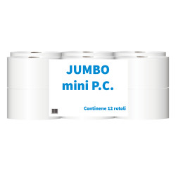 Toalettpapír 2 rétegű közületi átmérő: 20 cm 100% cellulóz 150 m/tekercs 12 tekercs/csomag Jumbo Super Mini_Paperdi Iroda üzemeltetés, munkavédelem Paperdi
